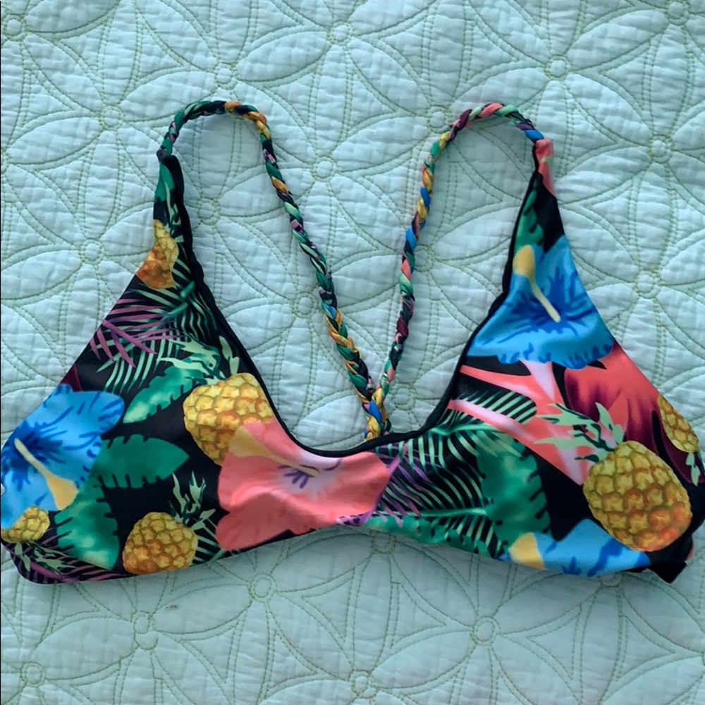 Tropical swimsuit top